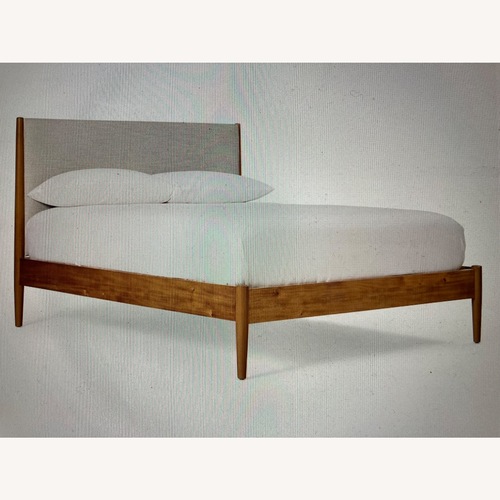 Used West Elm Mid-Century Upholstered Bed for sale on AptDeco