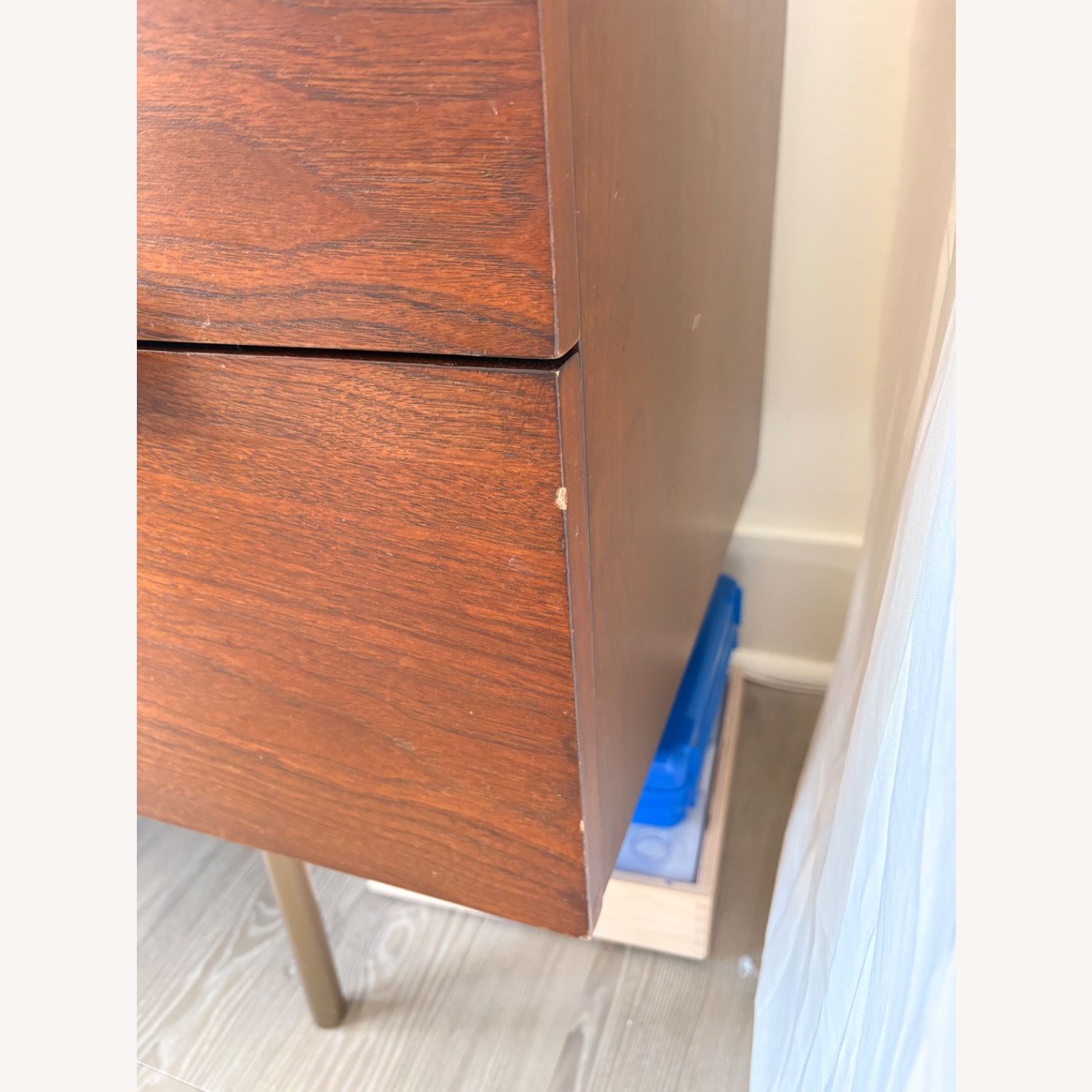 West Elm Delphine Dark Brown Wood Media Storage - image-3
