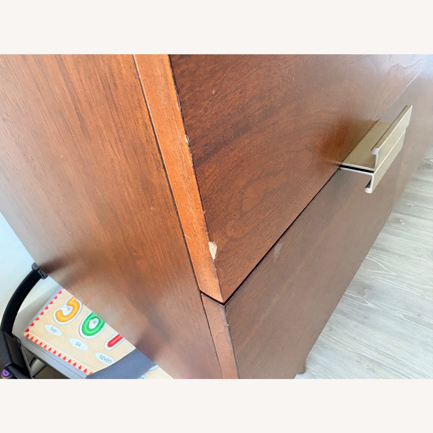 West Elm Delphine Dark Brown Wood Media Storage - image-2