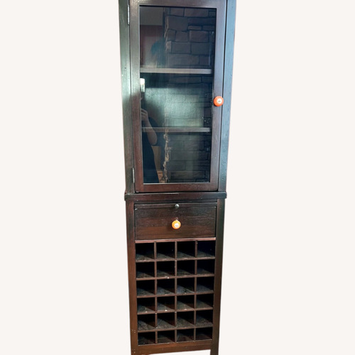 Used Dark Brown Bar Cart for sale on AptDeco