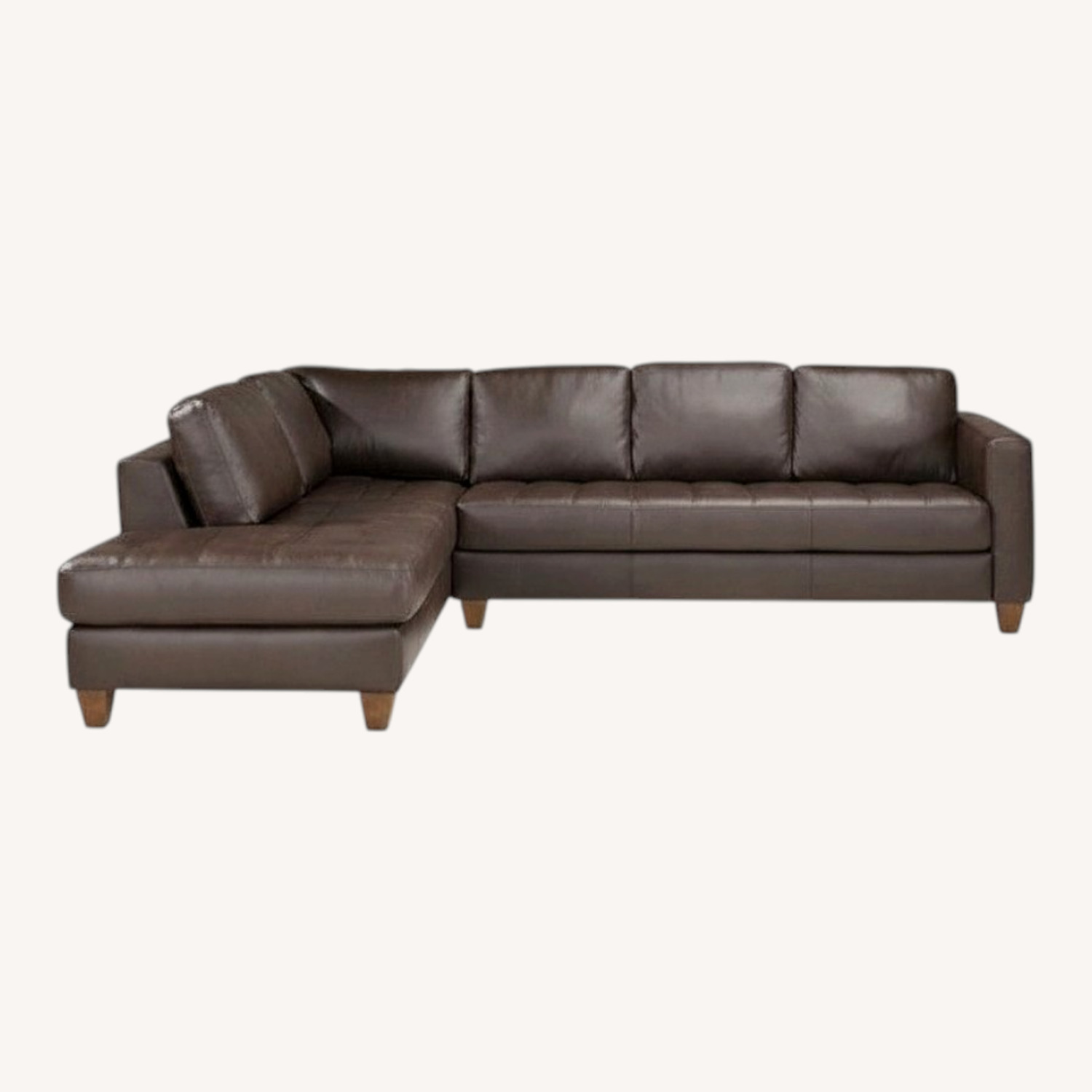 Macy's Milano Dark Brown 2 Piece Sectional - image-0