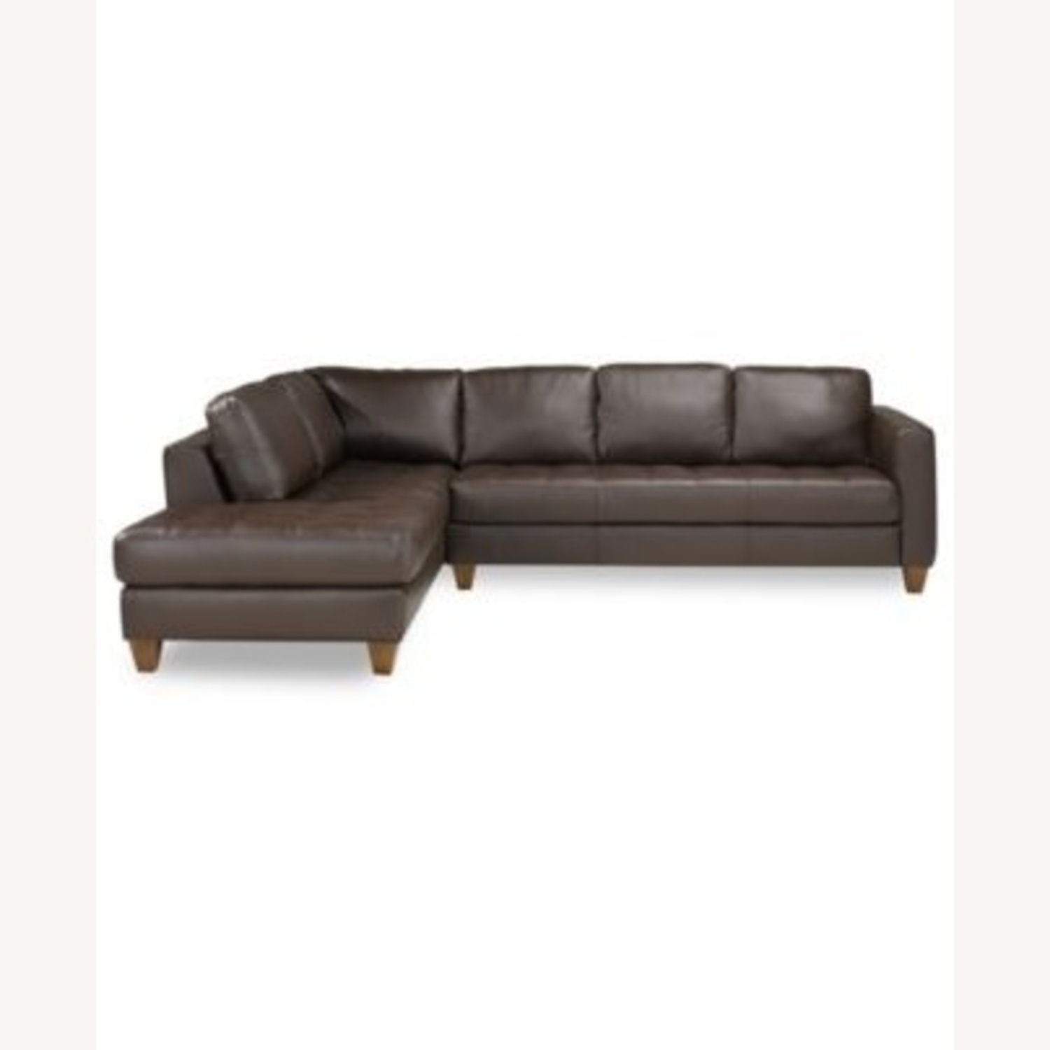 Macy's Milano Dark Brown 2 Piece Sectional - image-4