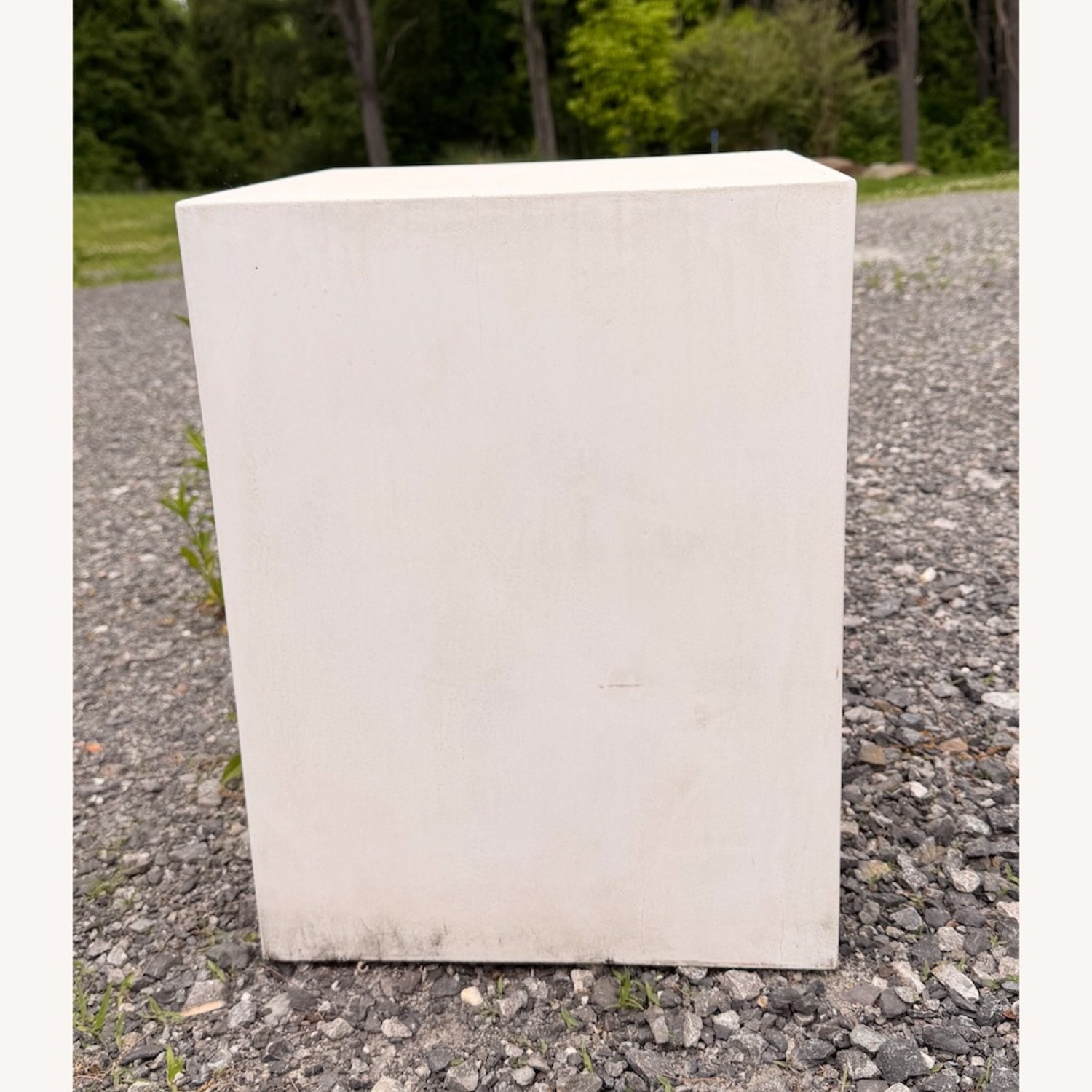 White Concrete Side Tables - image-2
