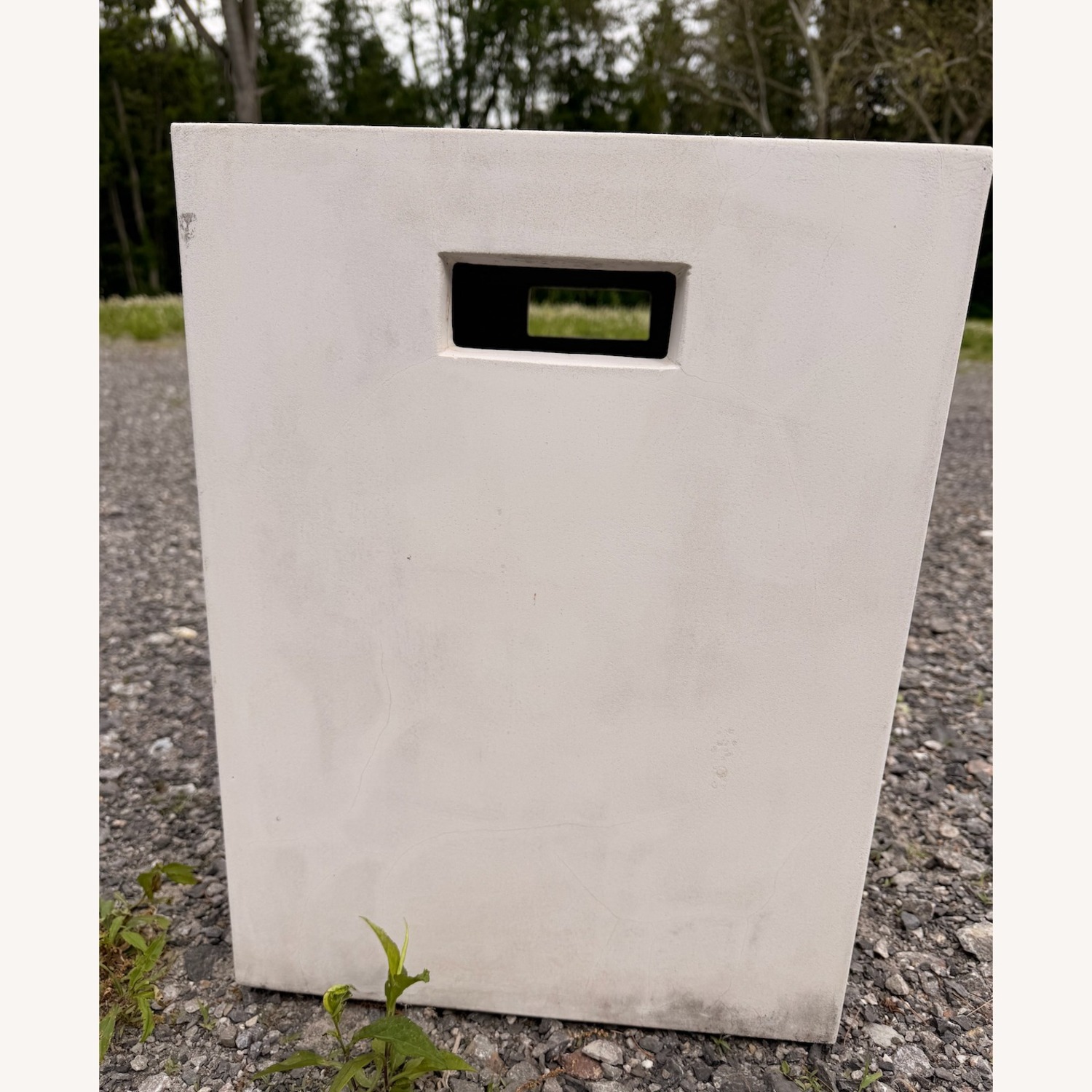 White Concrete Side Tables - image-7