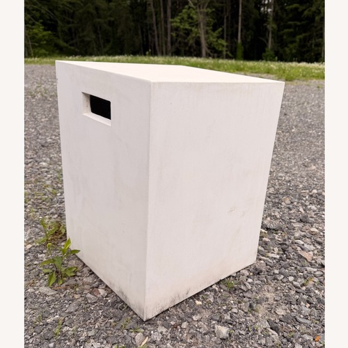 Used White Concrete Side Tables for sale on AptDeco