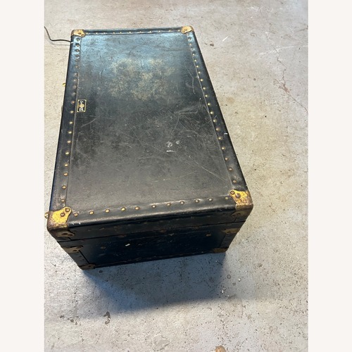 Used Overland Trunk vintage Black Storage Chest for sale on AptDeco