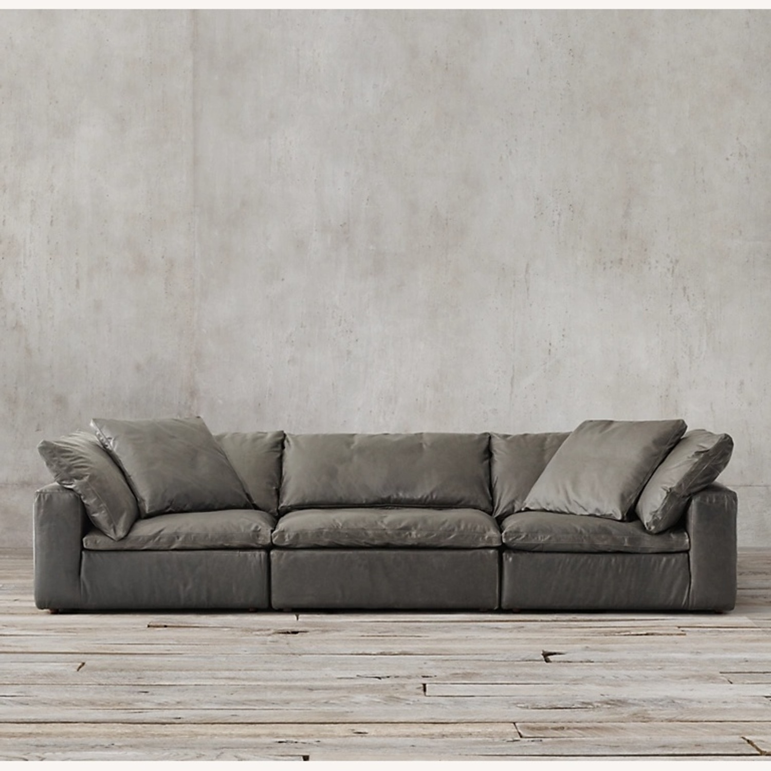 Restoration Hardware Cloud Dark Gray 3+ Piece Sectional - image-6
