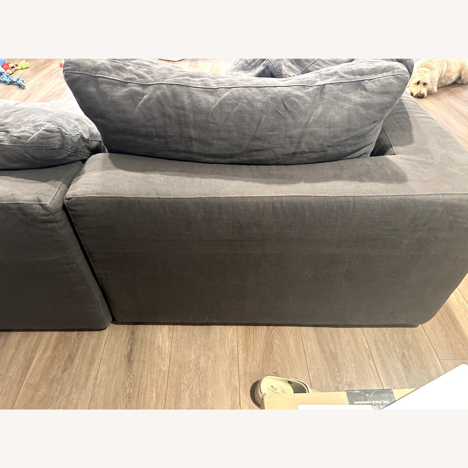 Restoration Hardware Cloud Dark Gray 3+ Piece Sectional - image-3