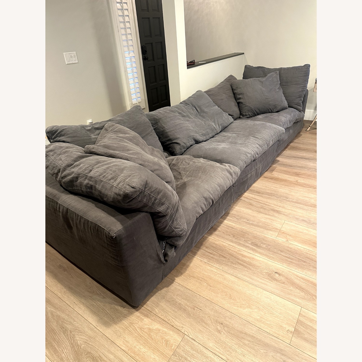 Restoration Hardware Cloud Dark Gray 3+ Piece Sectional - image-2