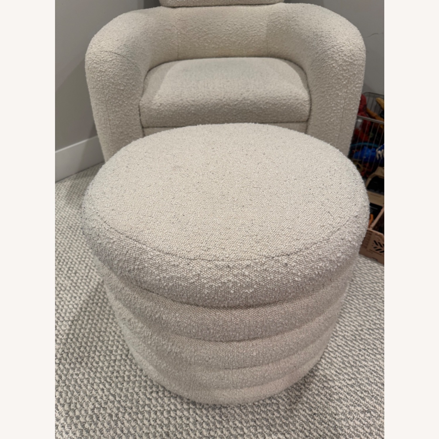Crate & Barrel Snoozer Chair & Ottoman - image-7