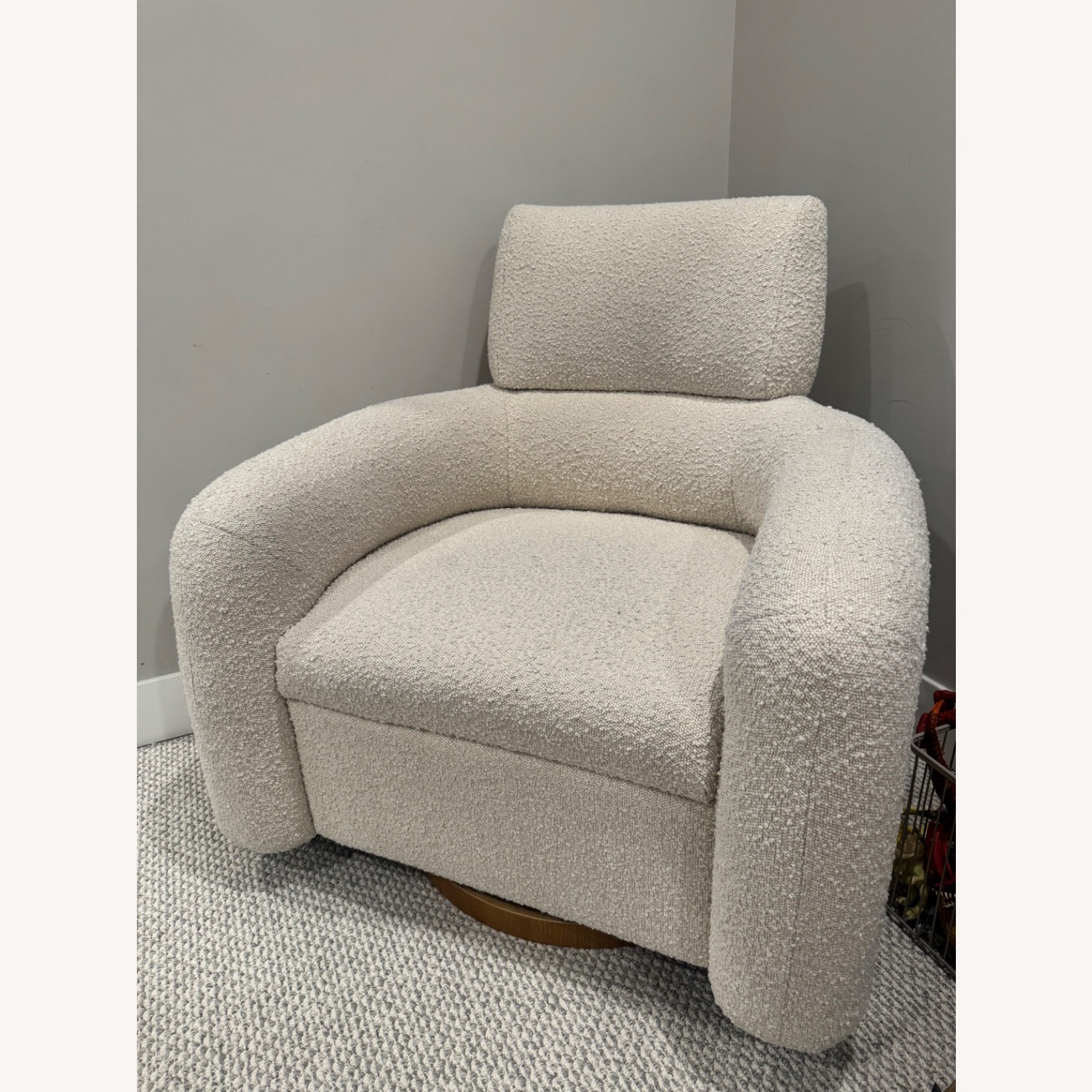 Crate & Barrel Snoozer Chair & Ottoman - image-4