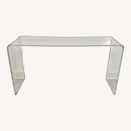 Used Lucite Acrylic 58" Console Table for sale on AptDeco