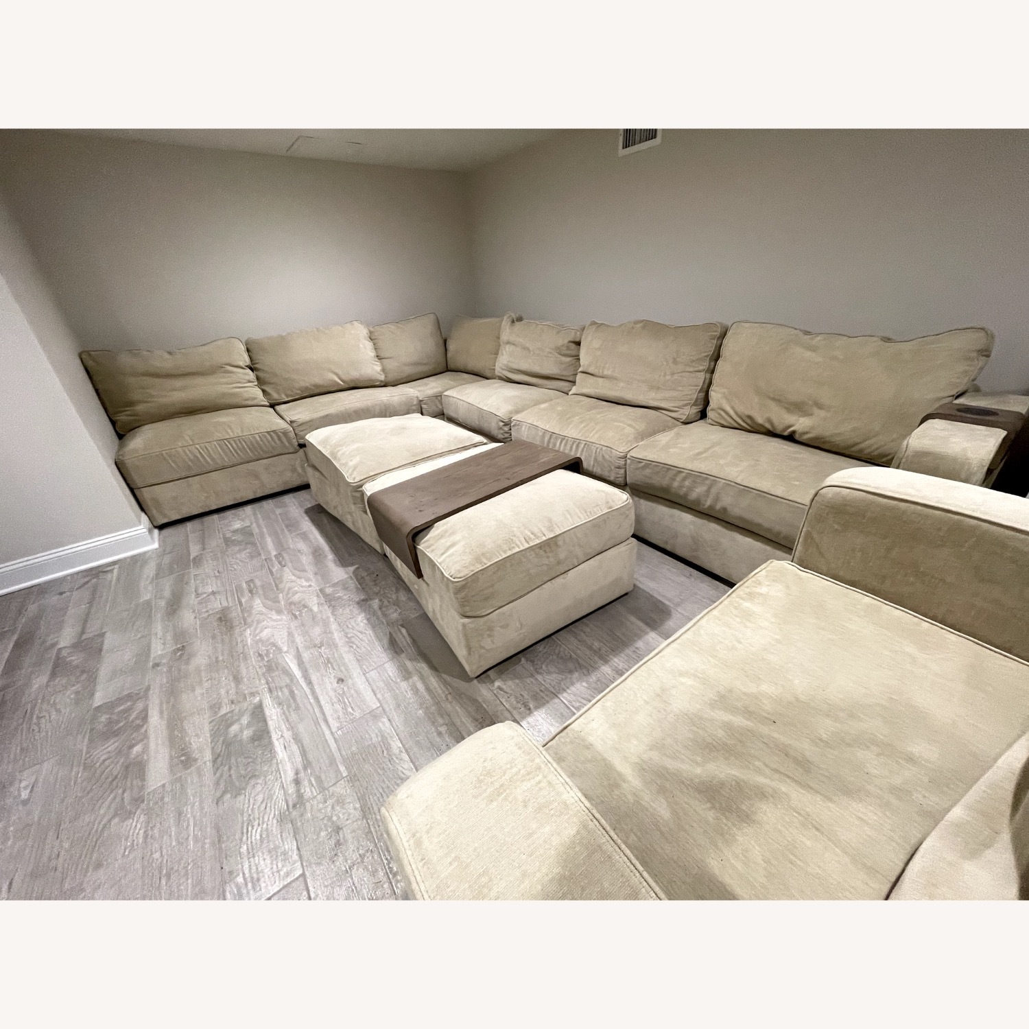 LoveSac Natural Fabric 3+ Piece Sectional - image-1