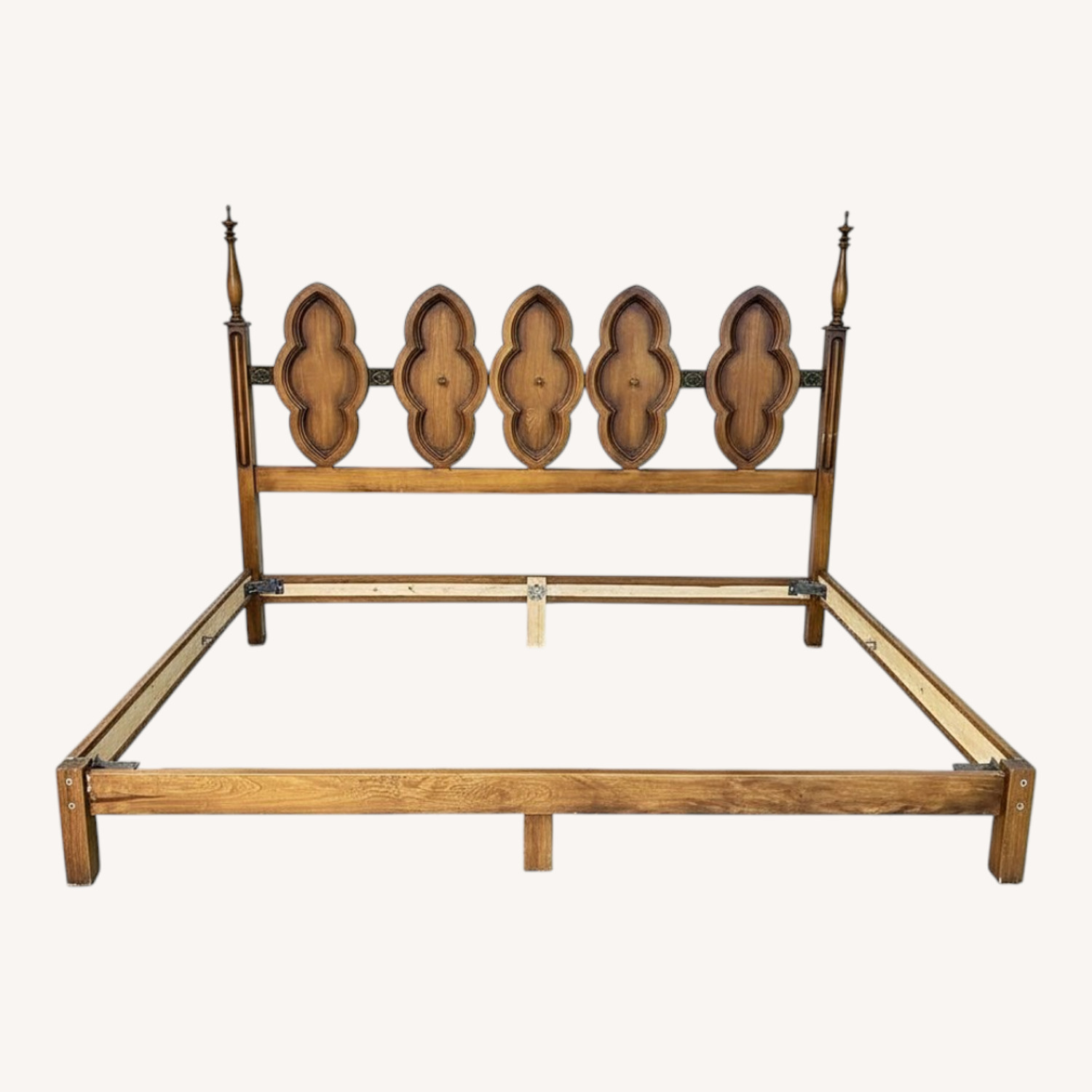 Natural Wood Headboard - image-0