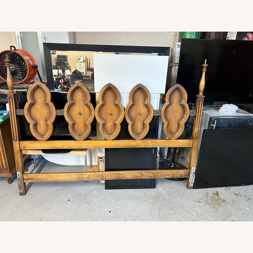 Used Natural Wood Headboard for sale on AptDeco