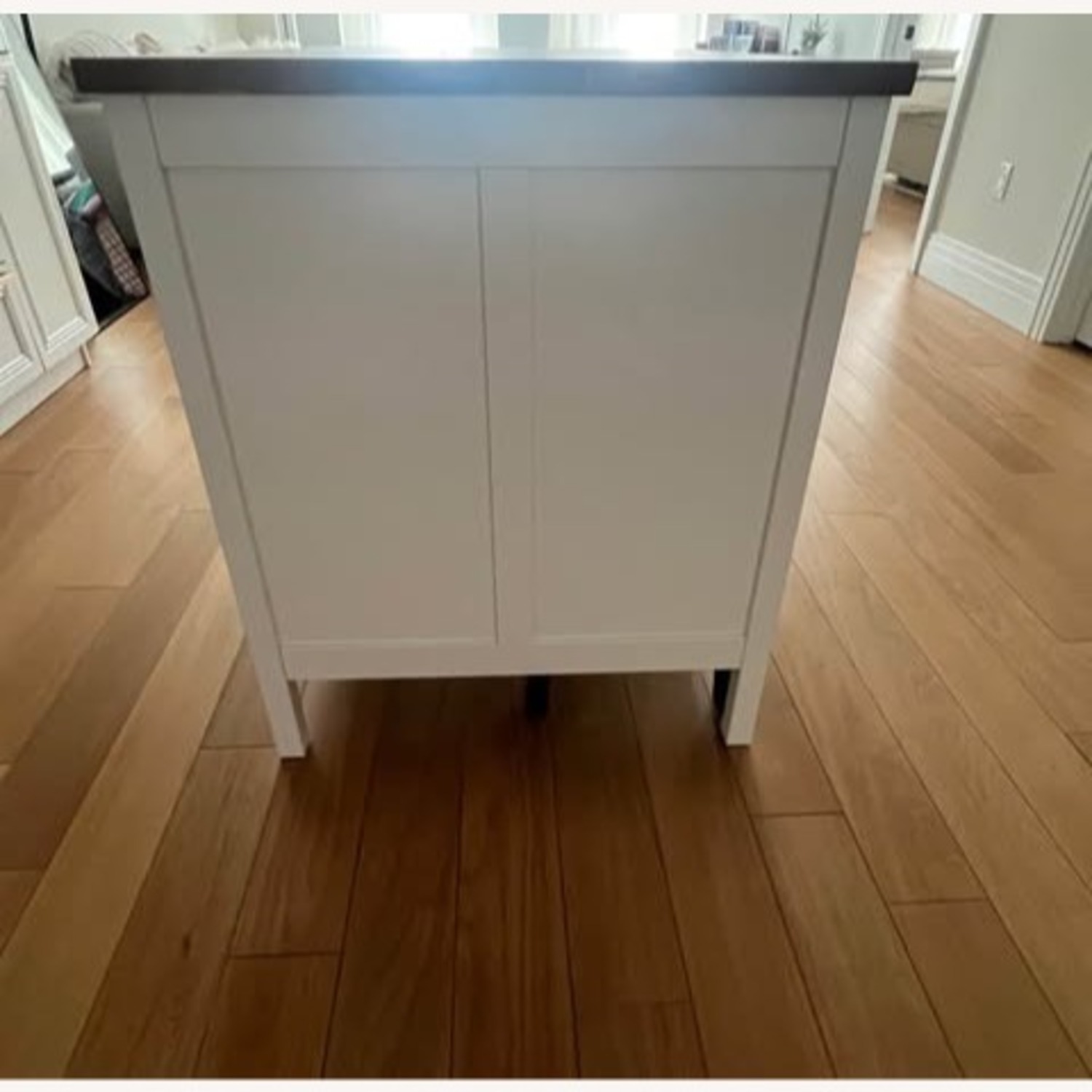 IKEA Tornviken White Wood Kitchen Island - image-4