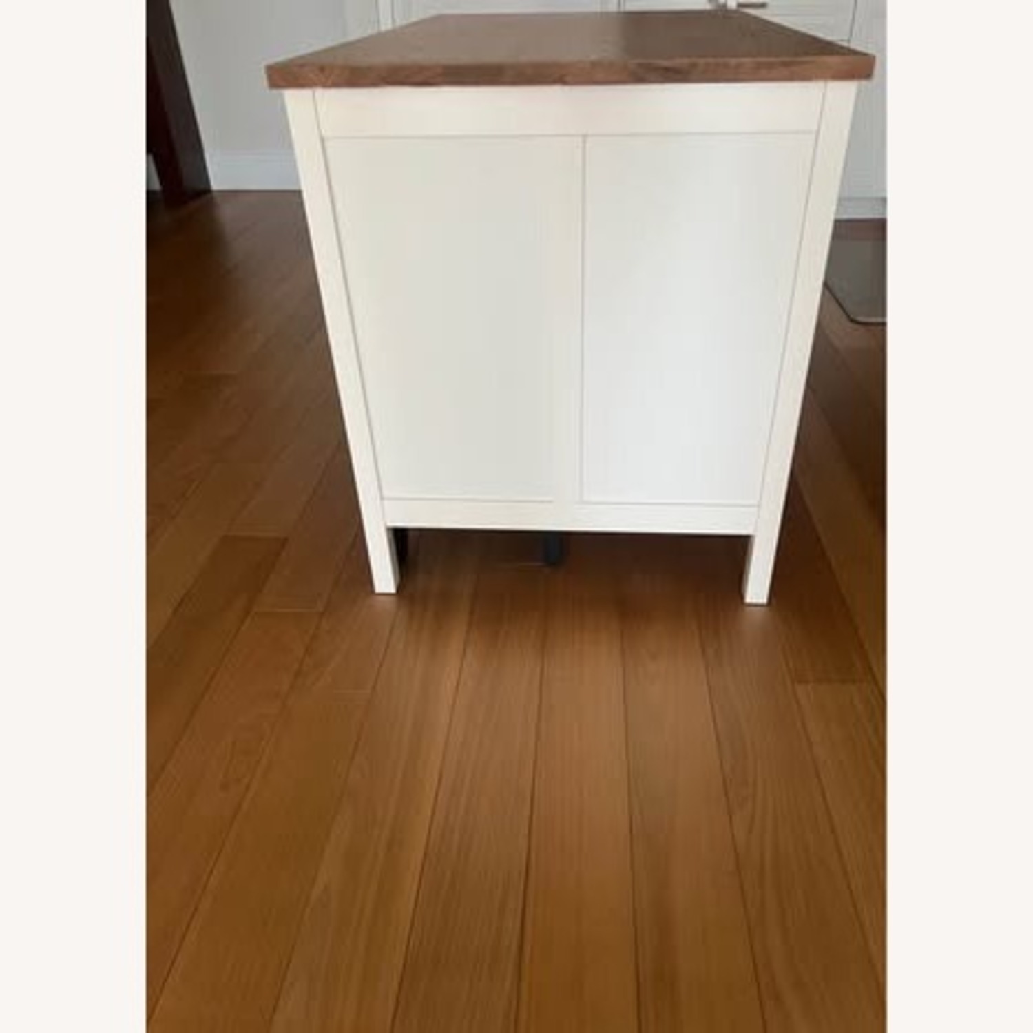 IKEA Tornviken White Wood Kitchen Island - image-2