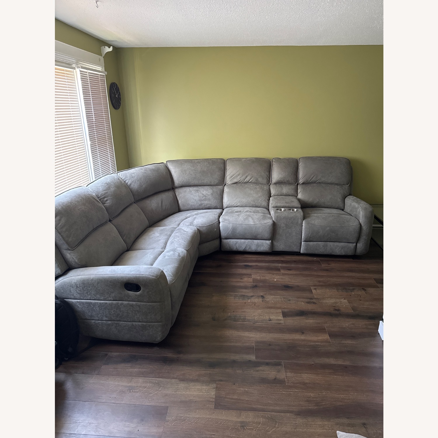 Bob's Discount Furniture Phoenix Gray 91'' Sectional - image-1