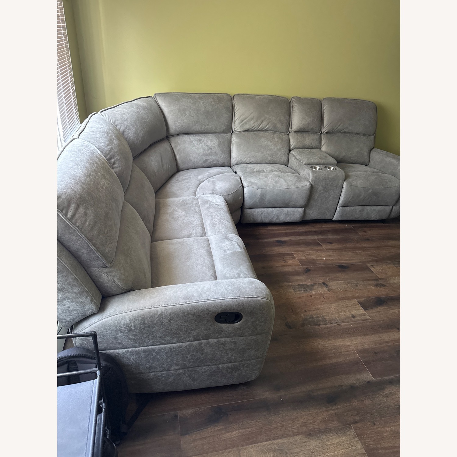 Bob's Discount Furniture Phoenix Gray 91'' Sectional - image-3