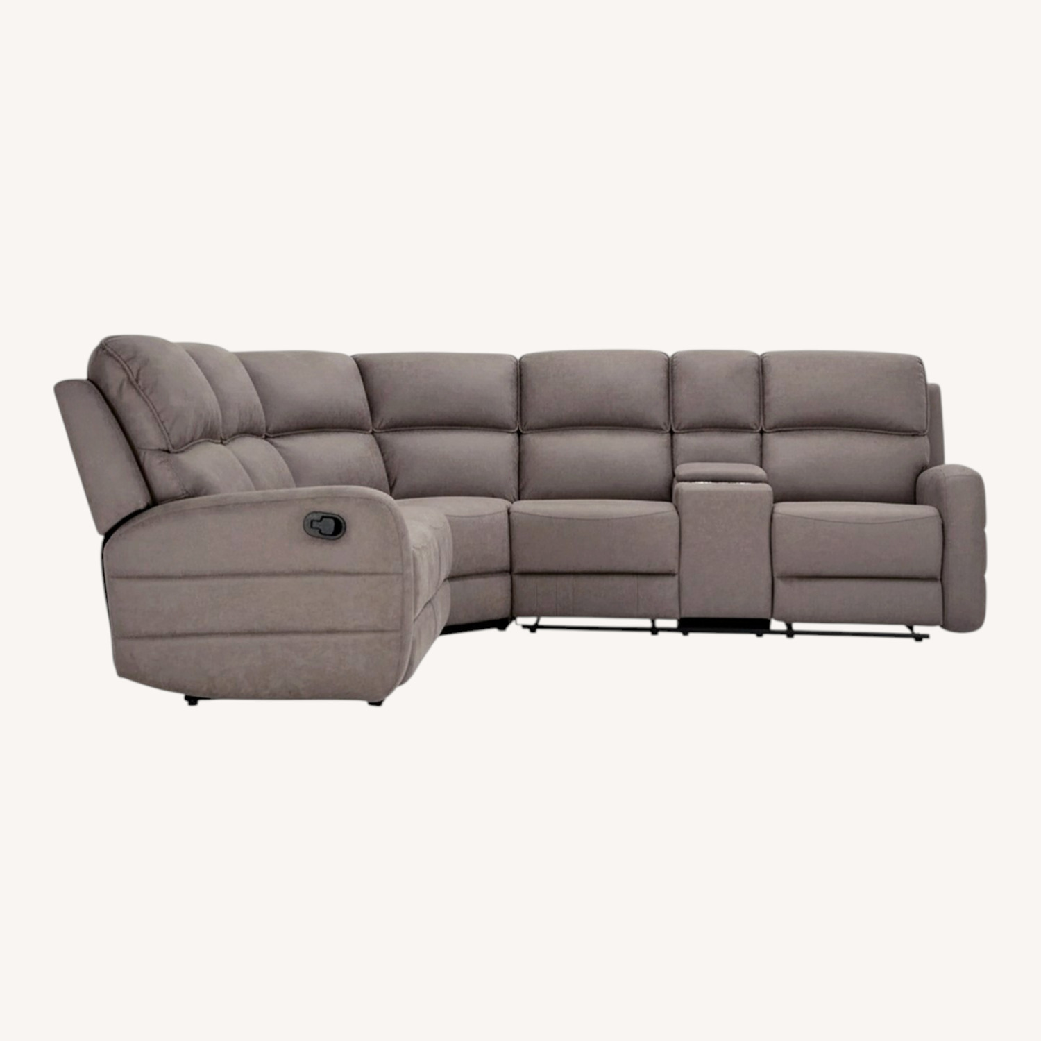 Bob's Discount Furniture Phoenix Gray 91'' Sectional - image-0