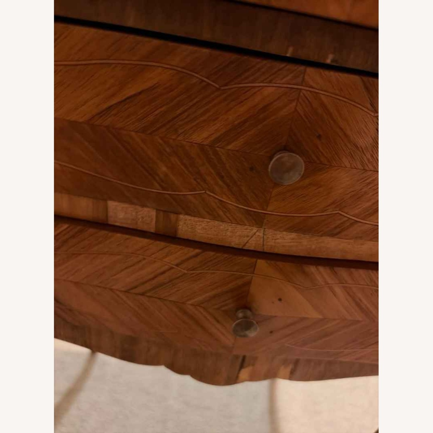 Antique Light Brown Wood Side Tables - image-16