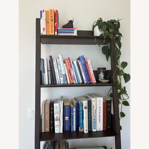 Used Article Fantol Narrow Shelving Unit in Walnut for sale on AptDeco