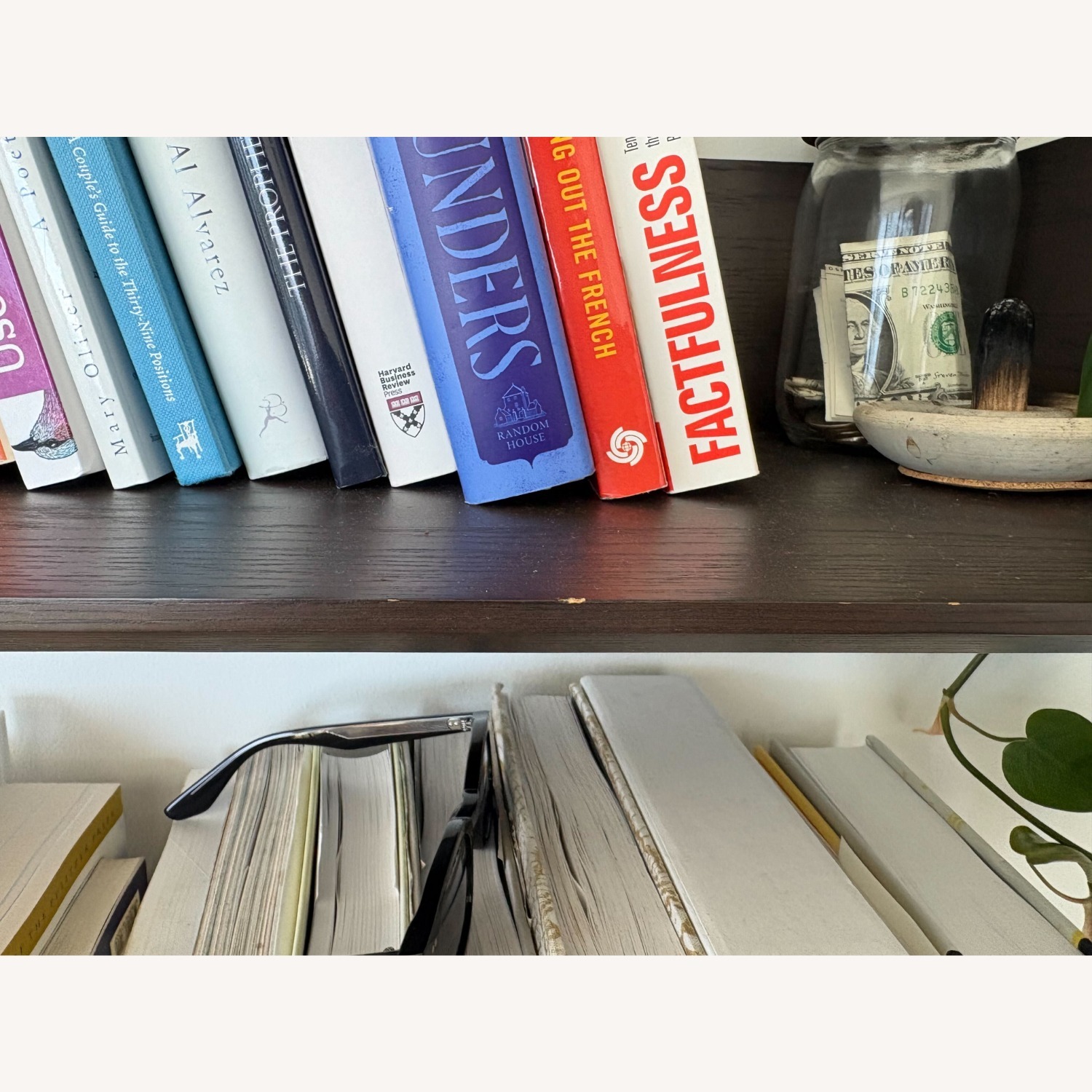 Article Fantol Narrow Shelving Unit in Walnut - image-3