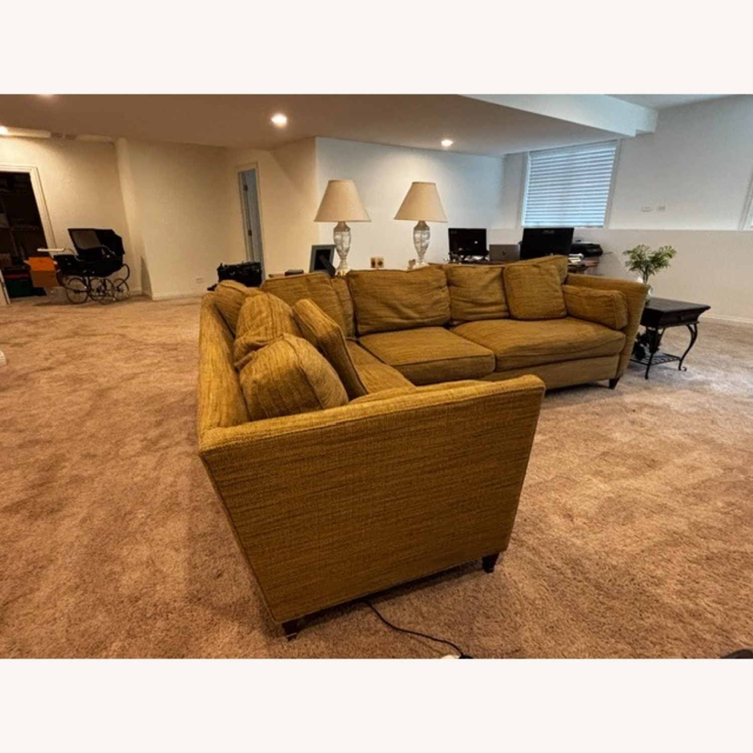 Walter E. Smithe Beige & Taupe 2 Piece Sectional - image-3