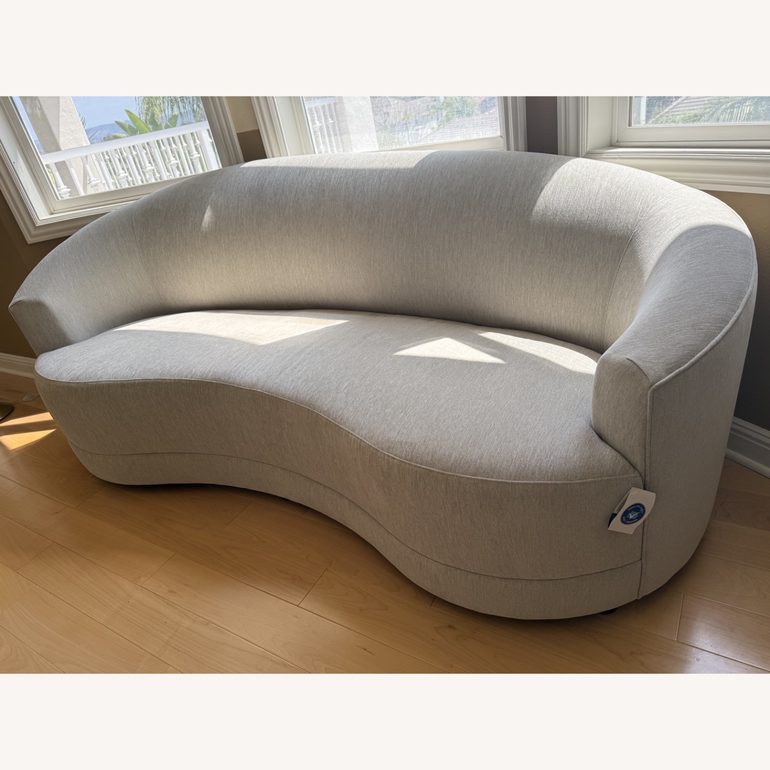 Crate & Barrel Infiniti 88" Curve Back Sofa - image-1