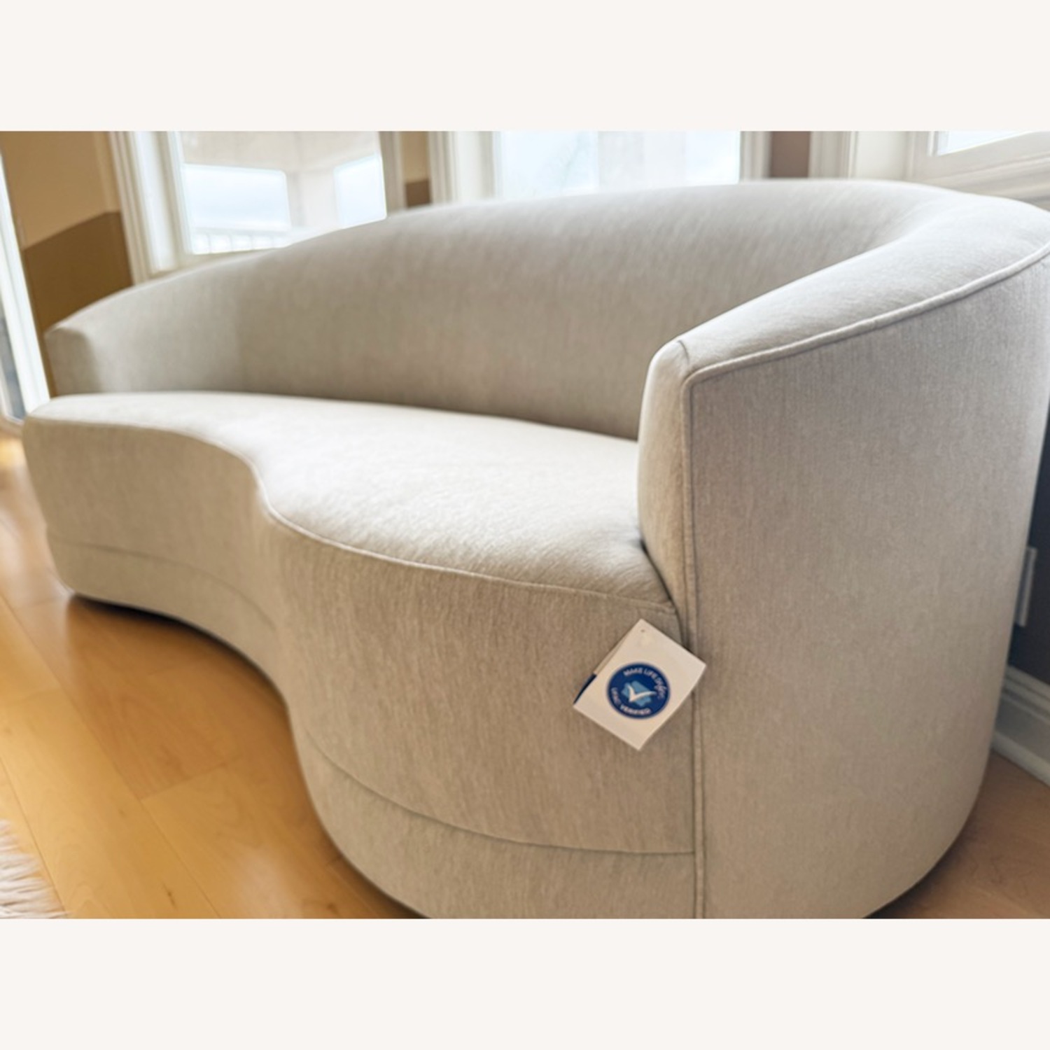 Crate & Barrel Infiniti 88" Curve Back Sofa - image-3