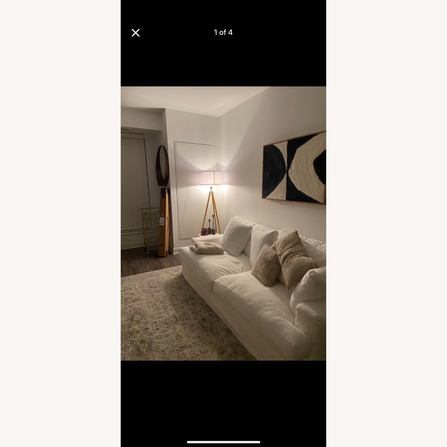 Macy's White 3+ Seater Sofa - image-3