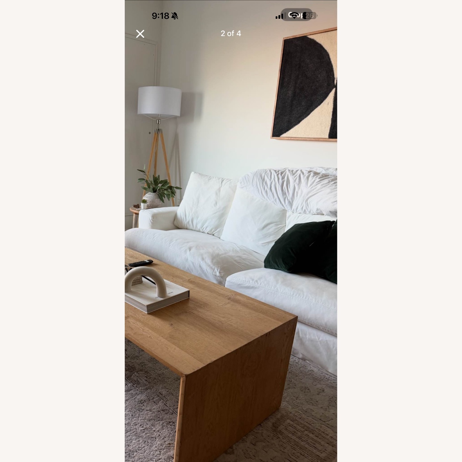 Macy's White 3+ Seater Sofa - image-4