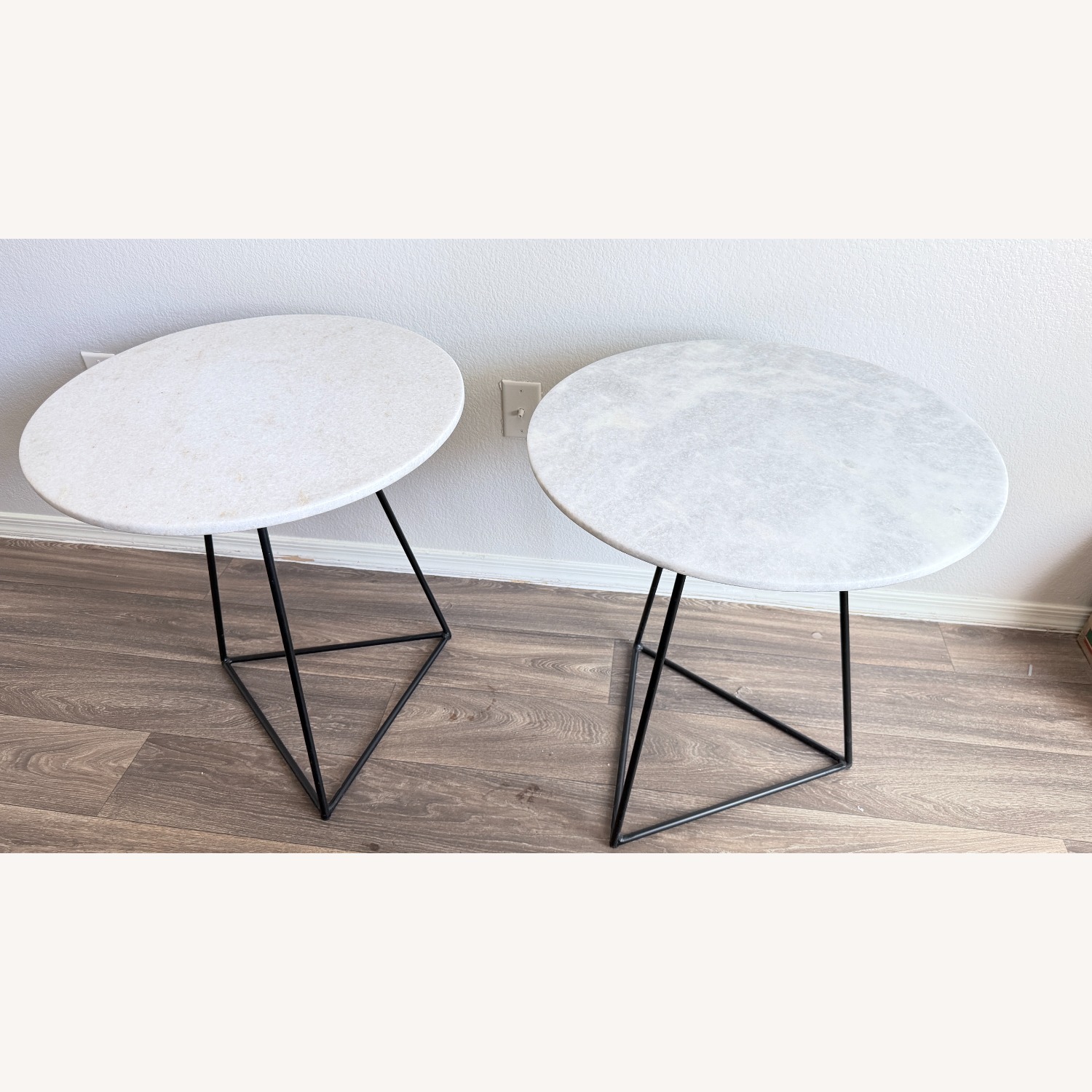 World Market Natural Stone Side Tables - image-1