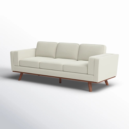 Used White Fabric 3+ Seater Sofa for sale on AptDeco
