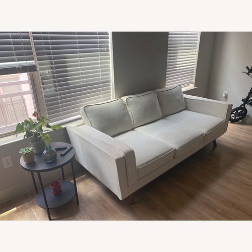 Used White Fabric 3+ Seater Sofa for sale on AptDeco