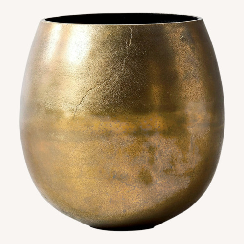 Used CB2 Gold Plant Pot  for sale on AptDeco