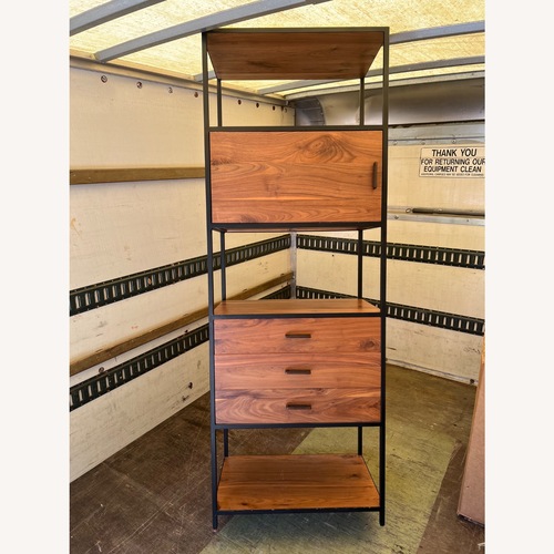 Used  Crate & Barrel Knox Tall Storage Unit for sale on AptDeco