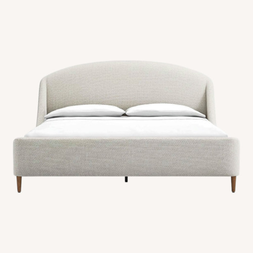Used Crate & Barrel Lafayette Upholstered King Bed for sale on AptDeco