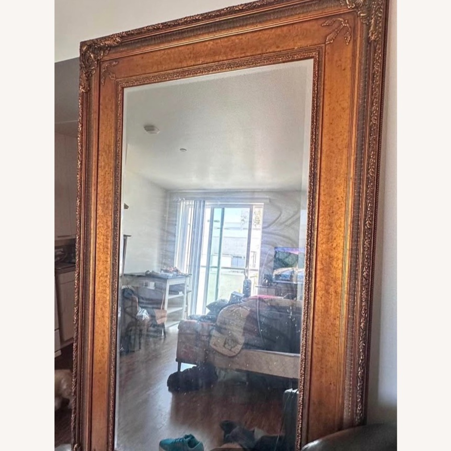 Vintage/Antique Dark Brown Wall Mirror - image-2