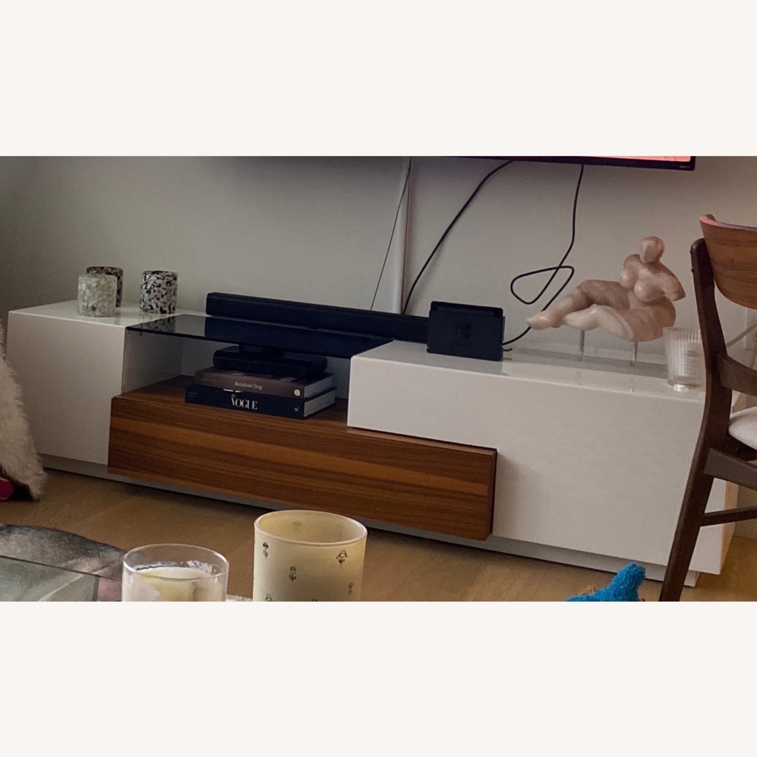 Wayfair Verneuil White Wood Media Storage - image-2