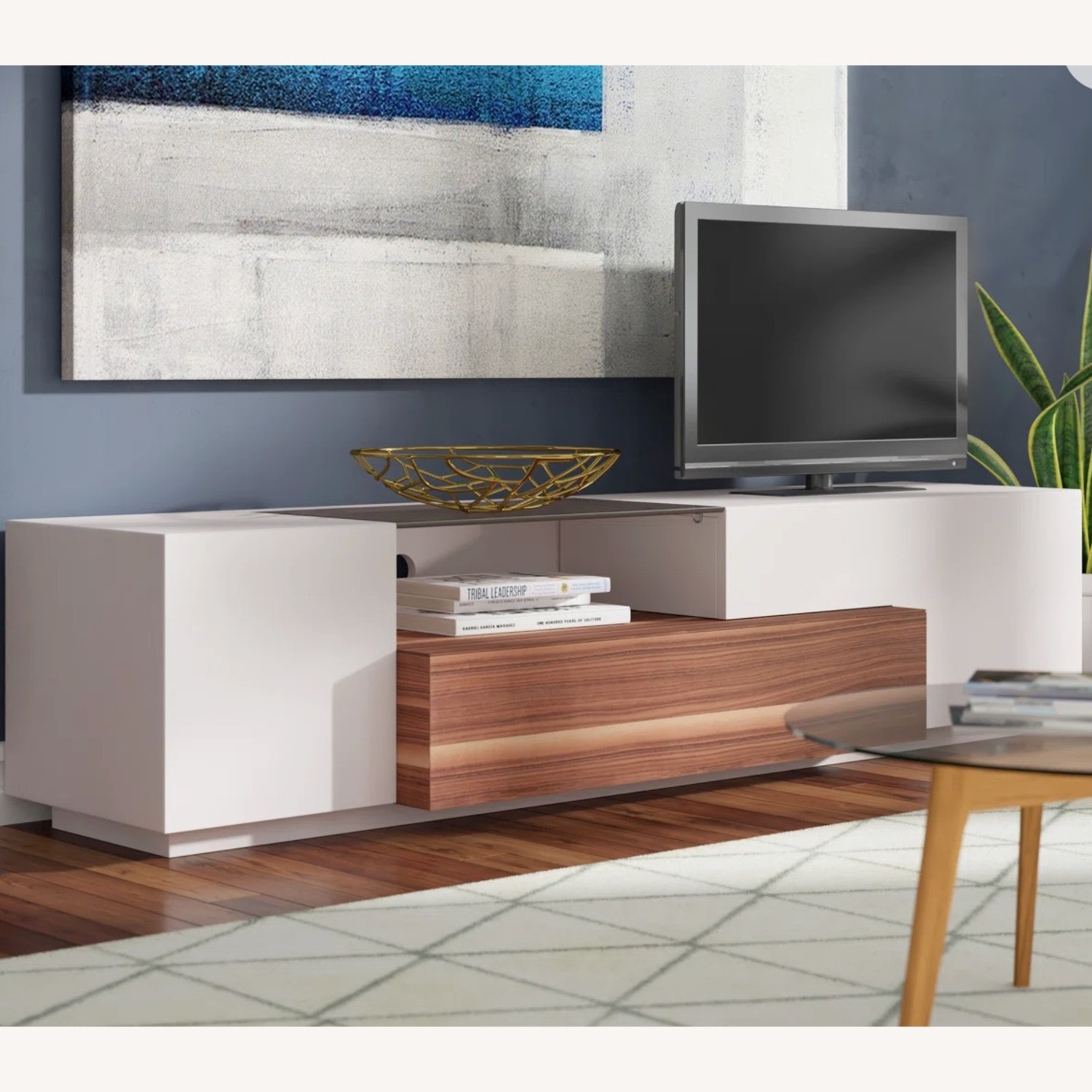 Wayfair Verneuil White Wood Media Storage - image-4