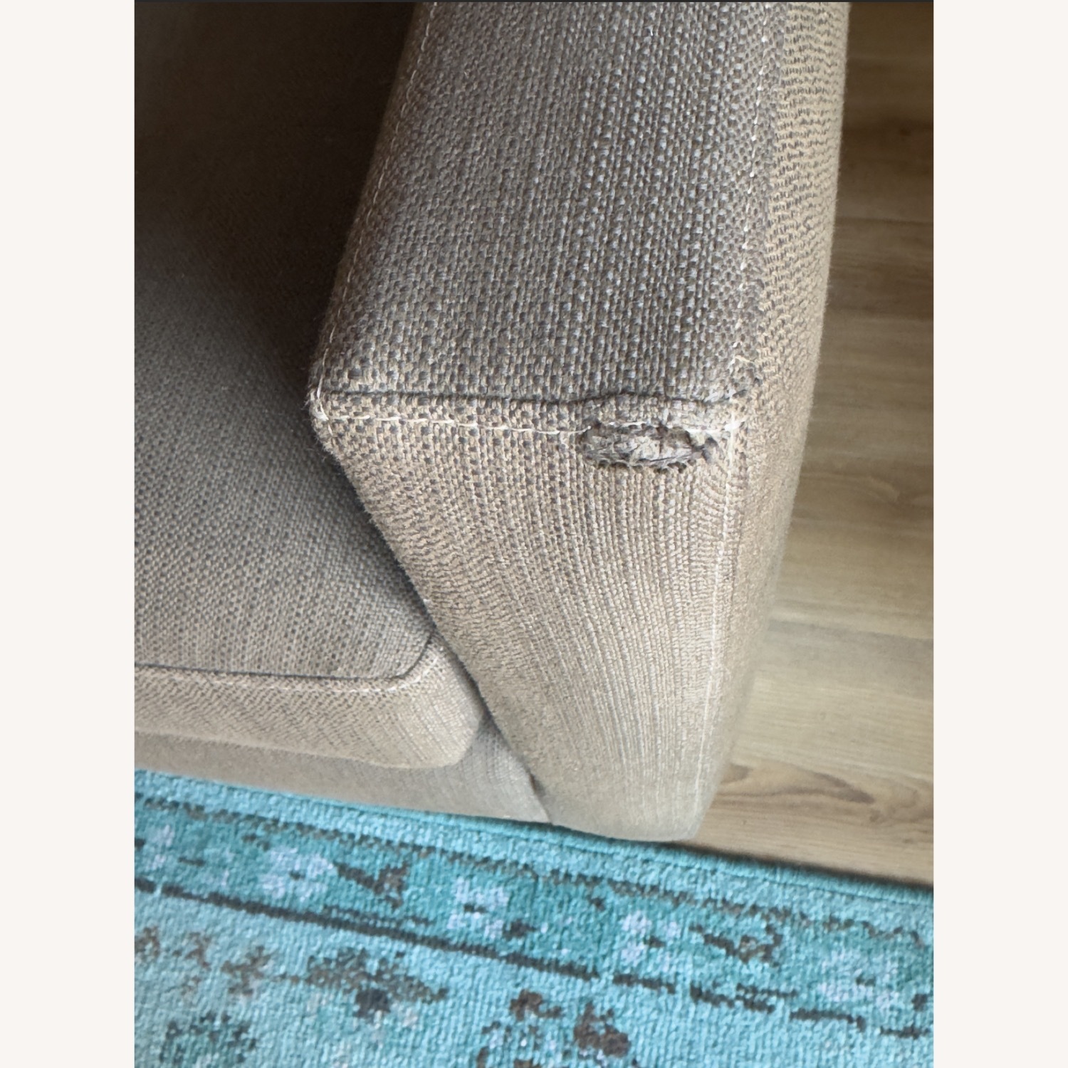 Crate & Barrel 86" Petrie Sofa Graphite - image-1