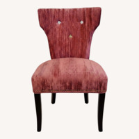 Vintage/Antique Pink Velvet Accent Chair