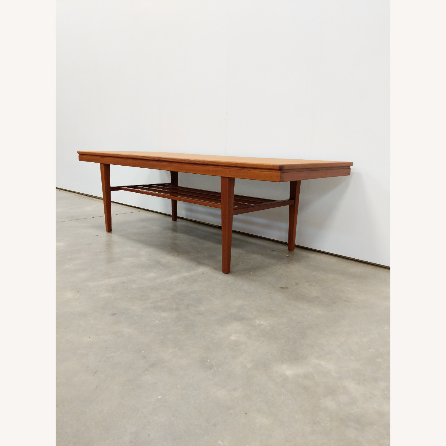 Vintage Mid Century Modern Teak Coffee Table - image-3