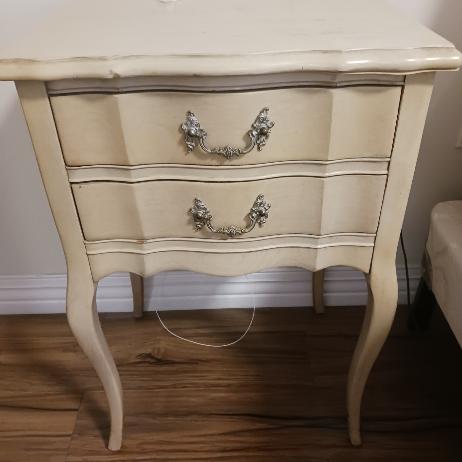 Vintage/Antique Finds Natural Wood Nightstand - image-2