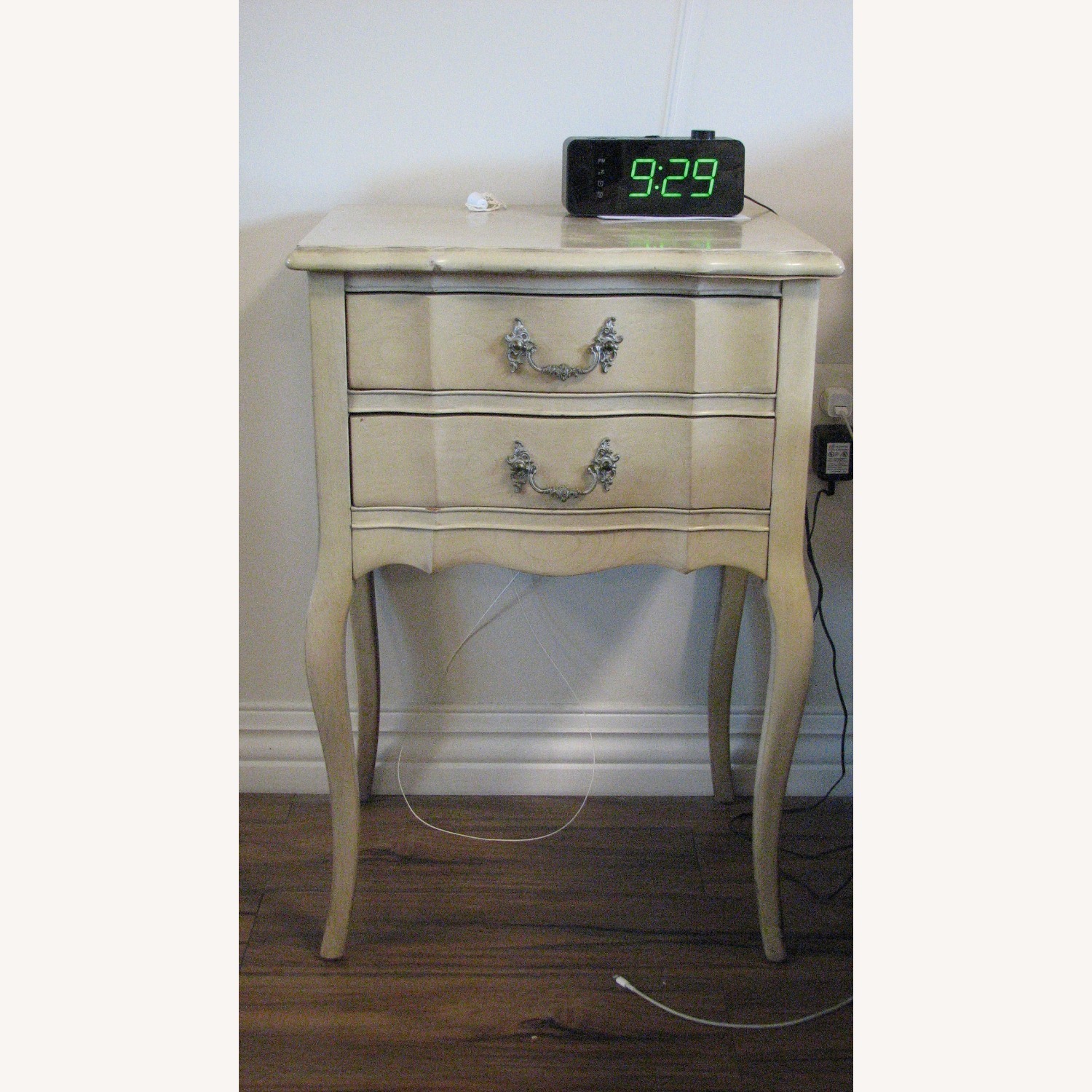 Vintage/Antique Finds Natural Wood Nightstand - image-1