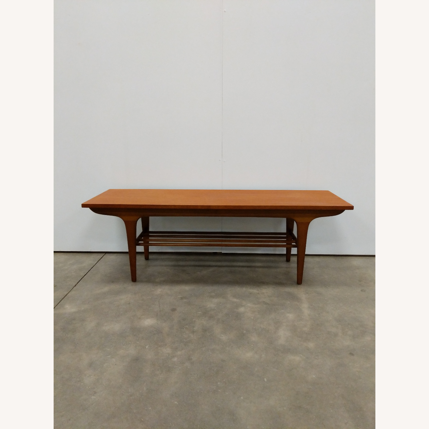 Vintage Mid Century Modern Teak Coffee Table - image-1