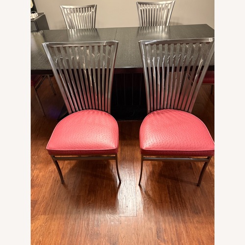 Used Johnston Casuals Furniture Red Dining Chairs for sale on AptDeco