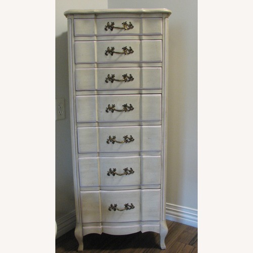 Used Vintage Solid Wood 7-drawer Tall Dresser for sale on AptDeco