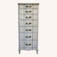 Vintage Solid Wood 7-drawer Tall Dresser